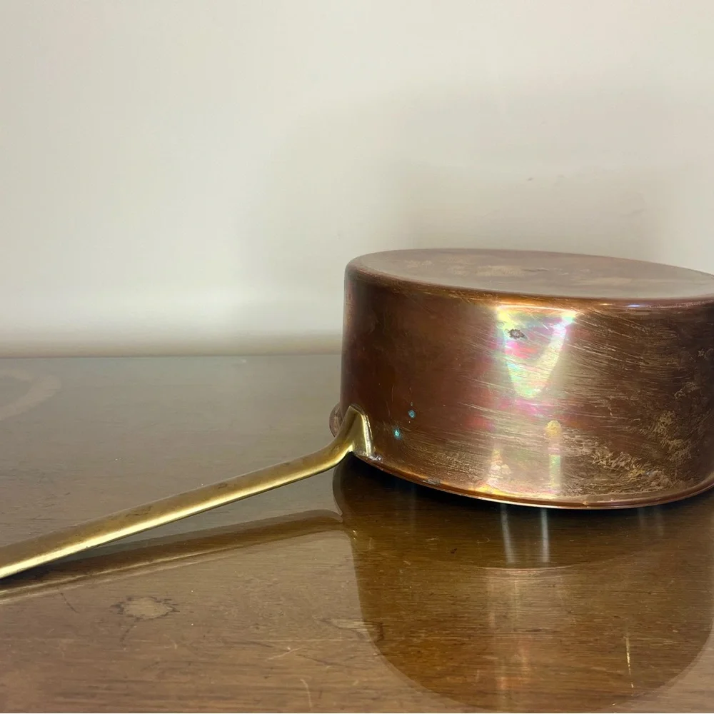 Spring Culinox 78 Copper/Stainless 4-quart Saucepan, 1970s Vintage, Switzerland - Picture 8 of 16